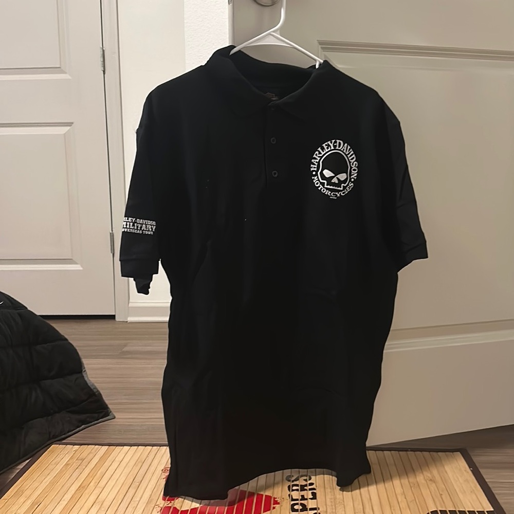 Harley Davidson Military WILLIE G Polo LARGE